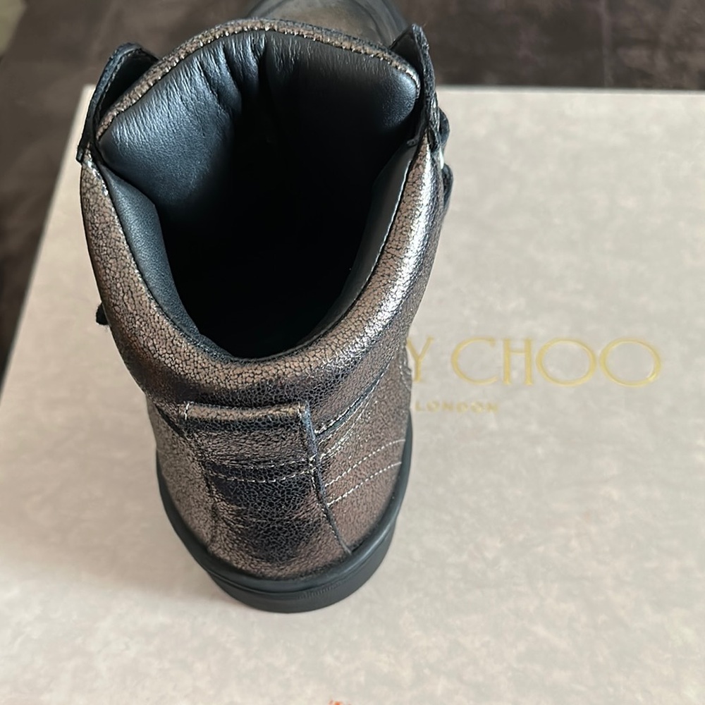 Jimmy Choo Metallic High-Tops - Picture 7 of 12